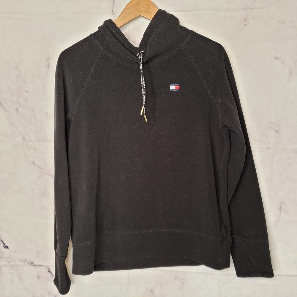 ✔️ TOMMY HILFIGER Black Fleece Pullover Sweater S